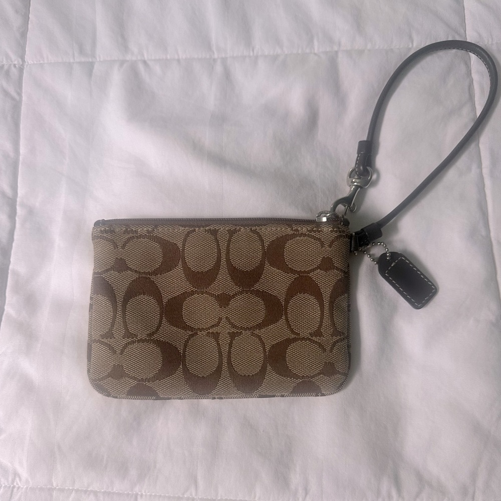 Coach Corner Zip Wristlet - Picture 2 of 3